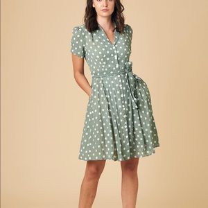Joanie Clothing sage green vintage style dress